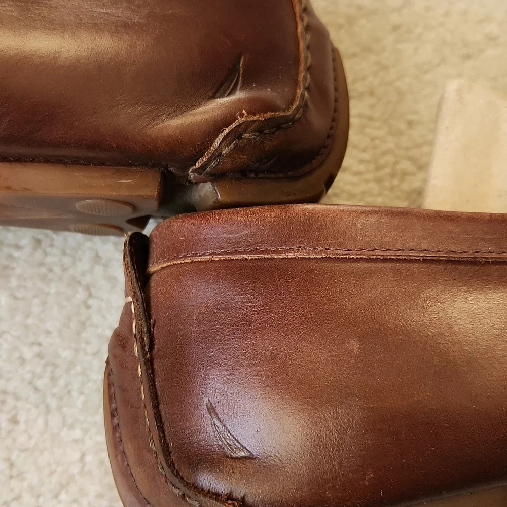 NAUTICA Mens Brown Driving Loafers Shoe Size 11.5